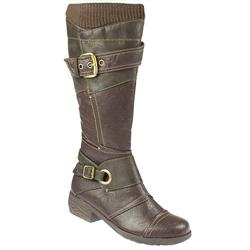 Pavers Female NOVI1007 Textile/Other Upper Textile Lining Comfort Calf Knee Boots in Brown