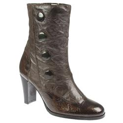 Pavers Female PKL1050 Leather Upper Leather/Textile Lining Comfort Ankle Boots in Black Croc, BROWN CROC
