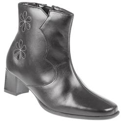 Pavers Female Pkl809 Leather Upper Textile/Other Lining Comfort Ankle Boots in Black