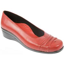 Pavers Female Stoc703 Leather Upper Textile Lining Casual Shoes in Red
