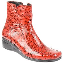 Pavers Female Stoc806 Leather Upper Textile Lining Casual in Red Patent