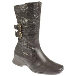 Pavers Female YORK1015 Leather Upper Textile Lining Casual Boots in Brown