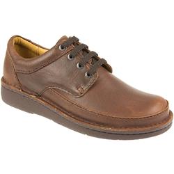 Pavers Male Sop802 Leather Upper Leather Lining Lace Up in Brown Mix, Khaki, Medium Brown