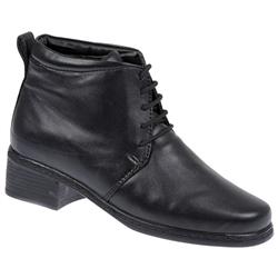Female Joyce Leather Upper Leather Lining Boots in Black, Black Croc, Brown, Burgundy Croc