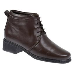 Female Joyce Leather Upper Leather Lining Boots in Black, Brown
