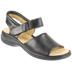 Female Nap712 Leather Upper Leather Lining Casual Sandals in Black