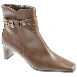 Pavers Womens Novi609 Textile Lining Ankle in Black, Brown