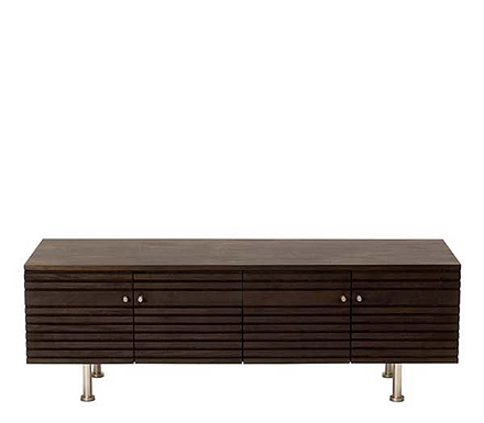Pavilion Rattan Panorama 4 Door Sideboard in Mahogany