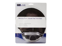 PC LINE MEMORY FOAM MOUSE MAT BLACK