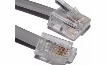 PC Outlet Leeds PC Outlet - 30M RJ11 to RJ11 Male to Male BT Broadband Cable ADSL Modem Router Lead - Gold Plated Contact Pins / High Speed Internet Broadband
