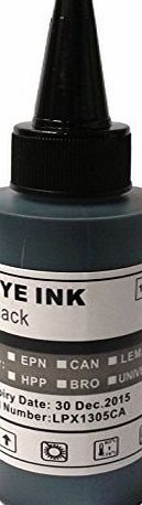 PC-UK.NET 100ml Black Ink Refill Bottle for Brother, Canon, Dell, HP, Lexmark Printer Ink Cartridges amp; CISS Refillable Cartridges by PCUK