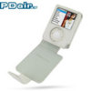 Pdair Leather Flip Case for iPod Nano 3G - White