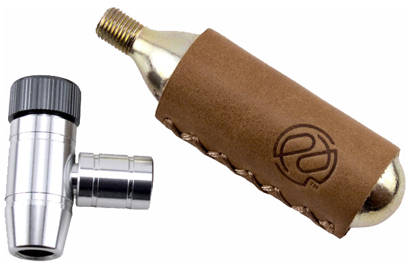 Shiny Object Inflator With Leather Sleeve