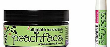 Peachface Honey Rose Hand Cream and Lip Balm Gift Set 100 ml