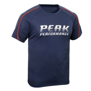 Performance logo short sleeved T-shirt - Blue