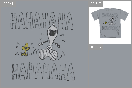 Peanuts (Ha Ha Ha) T-shirt cid_4107tsc
