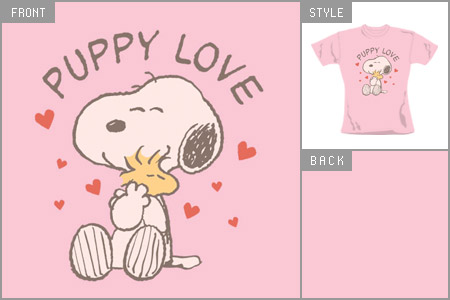 peanuts (Puppy Love) T-shirt cid_4108skc