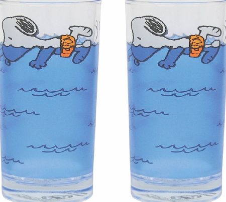 PEANUTS Snoopy Set Of 2 Glasses