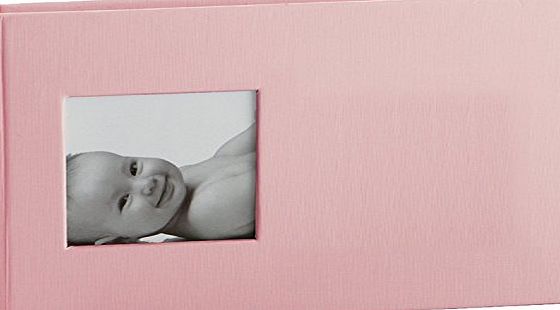 Pearhead Baby Child Kid Brag Book Photo Album 24 photos 4`` x 6`` (102 x 153mm) - Boy Girl Toddler Infant Memory (Pink)