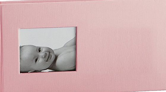 Pearhead Baby Child Kid Brag Book Photo Album 24 photos 4`` x 6`` (102 x 153mm) - Boy Girl Toddler Infant Memory (Pink)