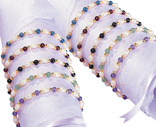 Pearl and Gemstone Bracelets - Buy One Get One Free