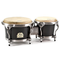 Pearl Elite Fiberglass Bongos Bistre Black