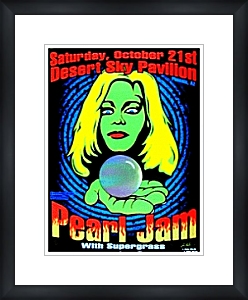 PEARL JAM Custom Framed Lindsey Kuhn Print Framed Music Prints and Poster