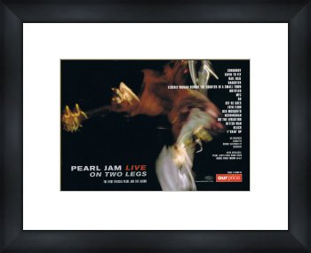PEARL JAM Live on Two Legs - Custom Framed Original Ad