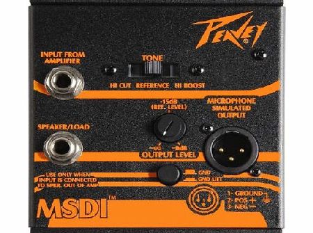 Peavey MSDI(TM) Microphone Simulated Direct Interface