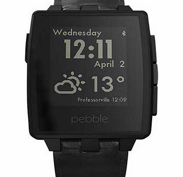 Pebble Steel Smartwatch - Black
