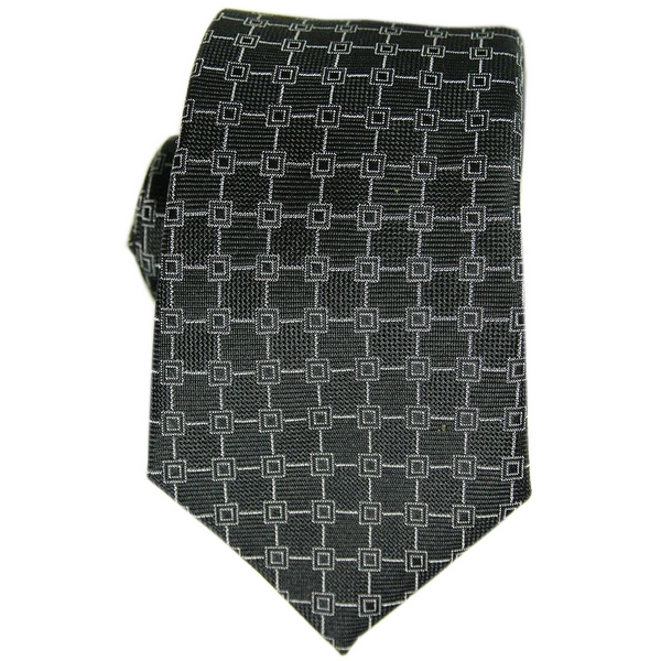 Black Squares Pattern Tie by