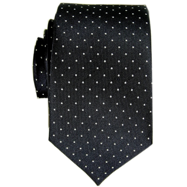 Peckham Rye Navy Tie with White Spots by