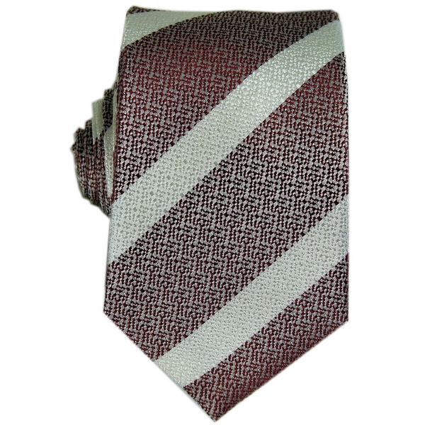 Peckham Rye Red / White Stripe Tie by