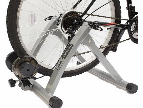 PedalPro Magnetic Bicycle Turbo Trainer with Variable Speed Handlebar Adjuster