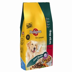 Pedigree Large Breed Adult Complete Dog Food with Beef 15kg with 3kg Extra Free