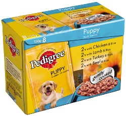 Pedigree Master Foods Pedigree Pouch Puppy 150g x 8