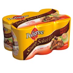 Pedigree Simply Select Cuts 400g Multipack 6 (Bulk Pack 4)