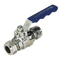 PEGLER Ball Valve Blue 22mm