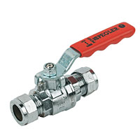 PEGLER Ball Valve Red 15mm