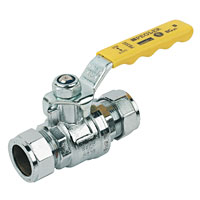 PEGLER Ball Valve Yellow 22mm