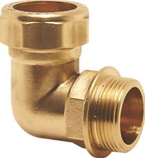 Pegler, 1228[^]5468G Prestex PX45 Compression Male Elbow 22mm