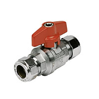 PEGLER T Ball Valve 15mm Red