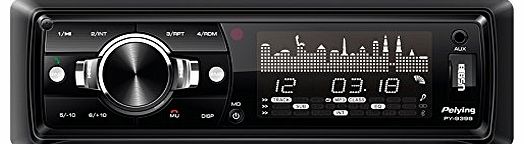 PY9398 Car Audio Stereo Radio Headunit Bluetooth Hands Free MP3 WMA FM Subwoofer