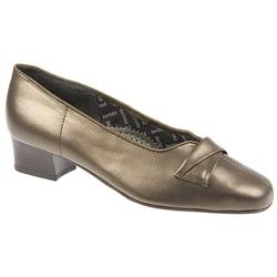 Female Pek406 Leather Upper Textile/Leather insole Lining Peko in Pewter