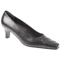 Female Pek609 Leather Upper Leather Lining Comfort Courts in Black