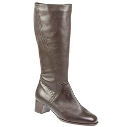 Female Pek821 Leather Upper Textile Lining Calf/Knee in Brown