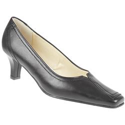 Peko by Pavers Female Peksp800 Leather Upper Leather Lining Comfort Courts in Black