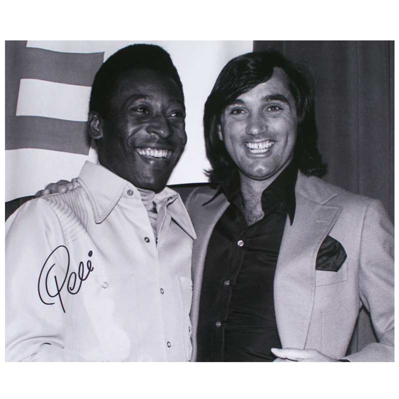 pele Signed Photo - Pele and Georgie Best
