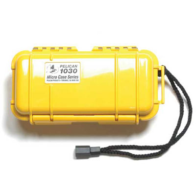 Peli 1030 Microcase Yellow with Black Liner