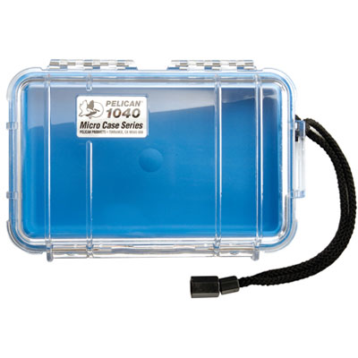 Peli 1040 Microcase Clear with Blue Liner